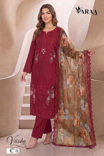 Varaa fab vrissha 1 dress materials in wholesale rate